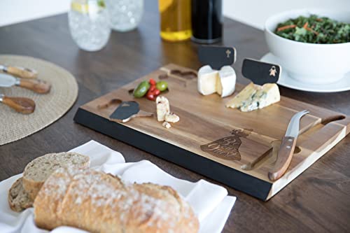 Toscana - A Picnic Time Brand 833-00-512-033-12 Beauty Cutting Board And Serving Set, Beauty & The Beast - Acacia Wood #TOP4