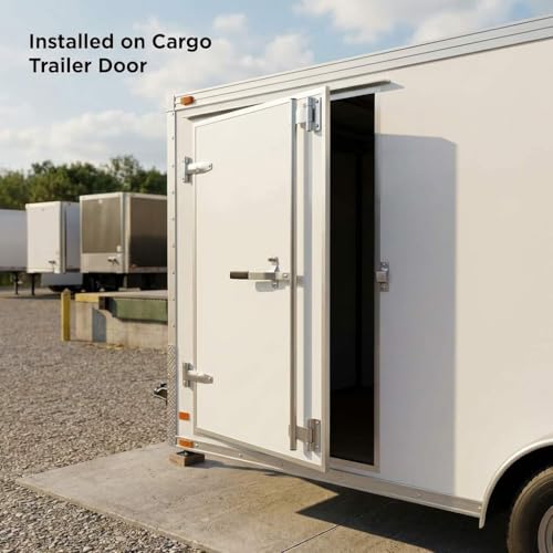 QWORK Cargo Trailer Cambar Cam Bar Lock, 36" Trailer Door Latch, Zinc Plated, Folding Ramp Door, RV Hauler, Single Hinge Point & Mounting Hardware by QWORK - Used condition - US$34.69