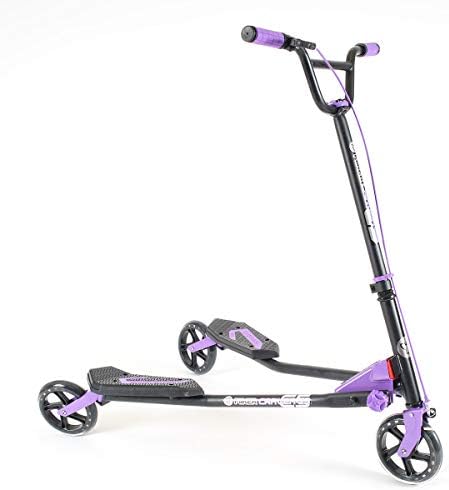 Yvolution Y Fliker Carver C5 Scooter 3 Wheels Foldable Wiggle Scooter Self-Propelling Drifting Scooter for Adults and Kids Ages 9+ Years Old