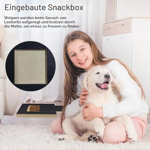 Mauepersu Krallenschleifer für Hunde mit Snack-Box