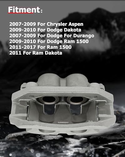 Image of cciyu 18B5054 Front Brake Caliper w /Bracket For Dodge For Dakota /For Ram 1500,For Ram For 1500 /For 1500 Classic(Only Fit Front Right); For Chrysler For Aspen,For Dodge For Durango(Only Fit Front Left)