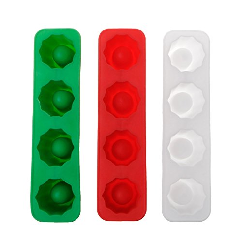 Molde de silicona para cubos de hielo en forma de copa 4 unidades miniatura 4