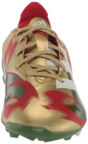 Adidas Gamemode Firm Ground Soccer Shoe, Gold Metallic/White/Tribe Green, 2 Us Unisex Little Kid #TOP1