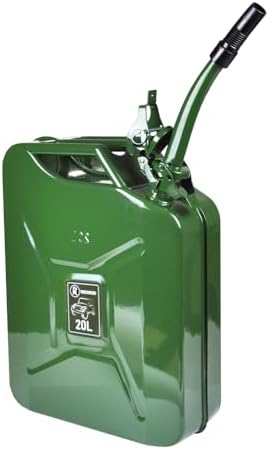 Jerry Can 20 Litre Metal Fuel Diesel Gasoline Petrol Oil Red 20l