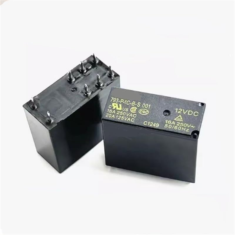 Relais 8 broches 12 V CC 16A haute performance 793P1CBS 001 pour commutation stable, lot de 10