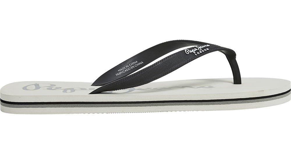 Pepe Jeans Men's Bay Beach Basic M Flip-Flop, White (Off White), 6 UK