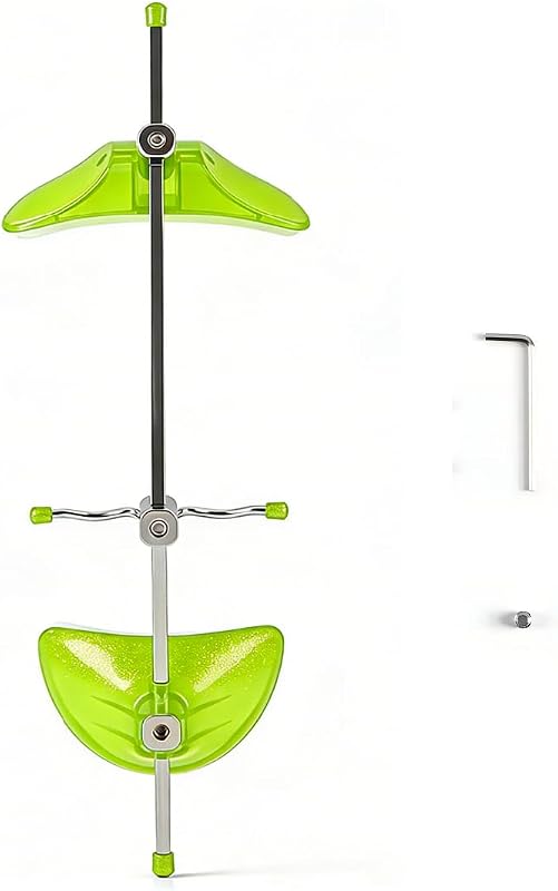 Adjustable Orthodontic Face Mask, Extraoral Headgear for Maxillary Orthopedics, Stainless Steel & Non-Toxic Plastic Dental Appliance with Single Lever, Forehead Rest and Chin Cup (Green)