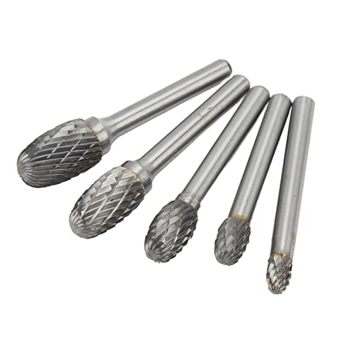 Set 5 Piezas Fresas de Carburo Doble Corte 6mm miniatura 7