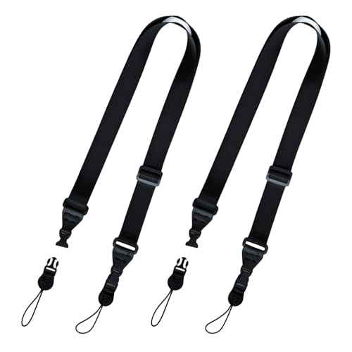 2 Stück Kameragurt Kamera Tragegurt, ergonomischer Kamera Tragegurt für DSLR und Fernglas, verstellbarer Schultergurt Kamera mit Schnellverbindern, rutschfestes Design, waschbares Camera Strap Set