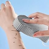 Super Soft Exfoliating Bath Sponge, Spa Scrub Dead Skin Remove, Magic Exfoliating Bath Sponge, Dead Skin Remover for Body, Reusable Soft Bath Sponge for Adult, Baby, Pregnant Women (Grey)