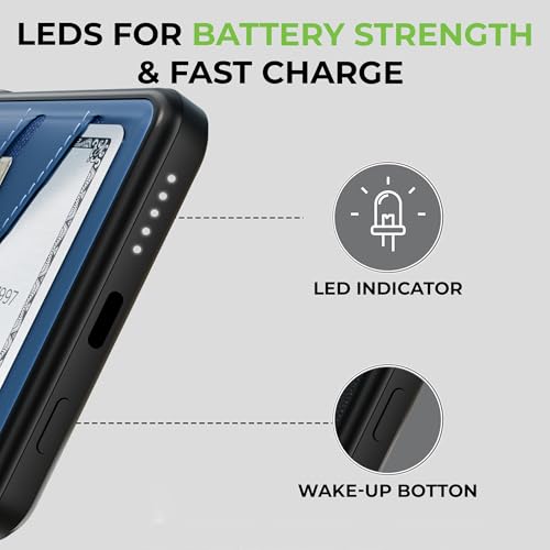 Image of UltraProlink Mag-Safe Power Bank 5000mAh with Stand & Wallet | Ultra Slim Magnetic Power Bank|22.5W PD Battery Bank | Type C for iPhone 16 /15 /14 /13 /12 /Mini /Pro /Pro Max|Made in India | Juice-Up Swipe