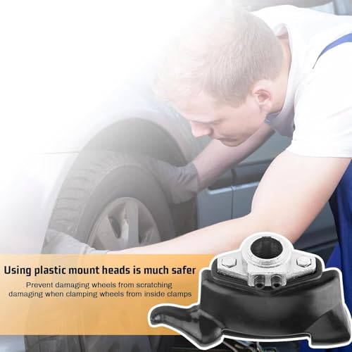 Image of 28mm /1.1 inch Duck Head Tire Changer Kit - Heavy Duty Plastic & Iron Mount /Demount Head for Most Tire Changing Machines, Universal Fit for Old & New Equipment(Old and New Randomly)