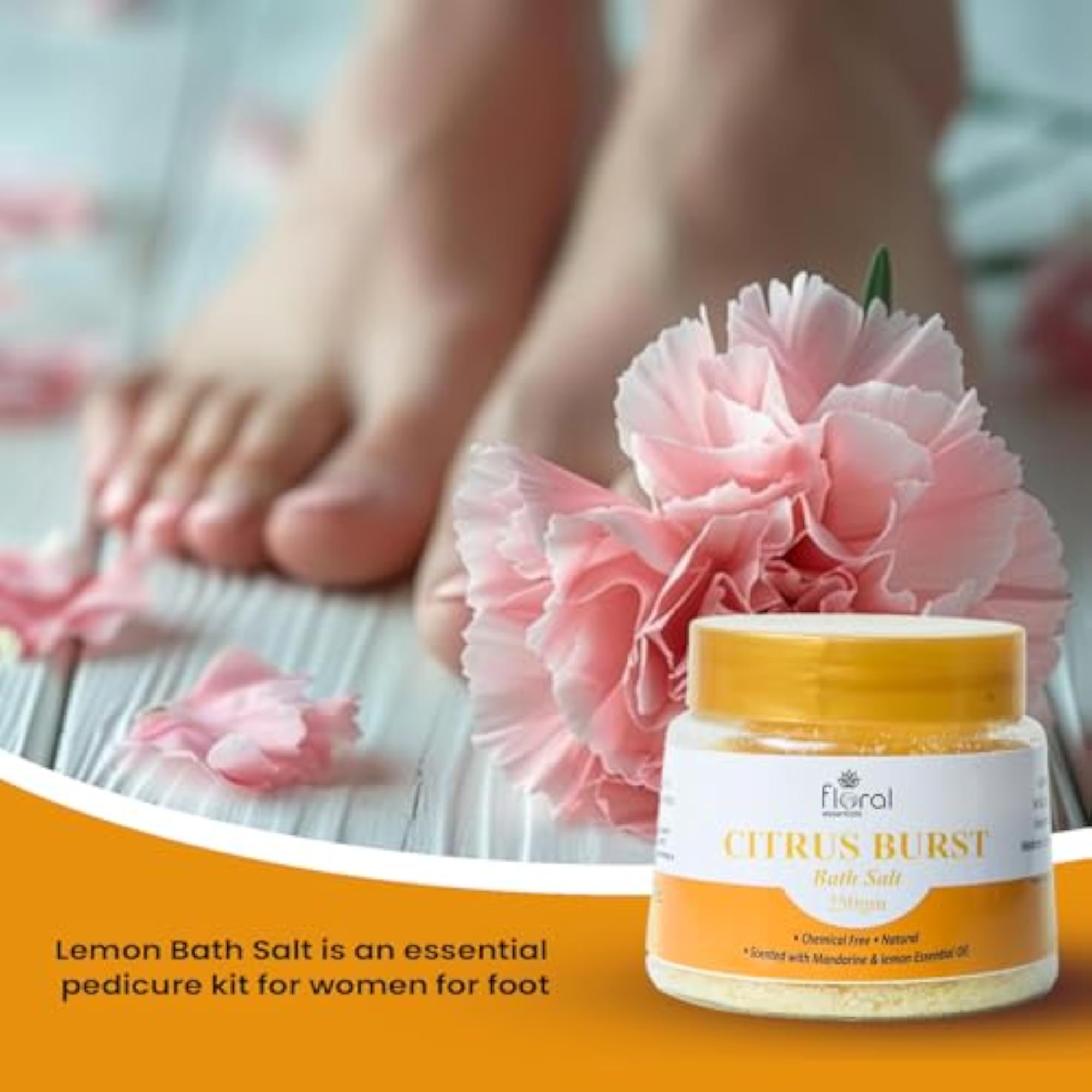 Citrus Burst Bathing Salt - Chemical-Free Natural Aromatherapy