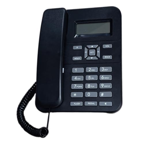 Téléphone professionnel filaire d'affaires avec écran LCD haute lisibilité