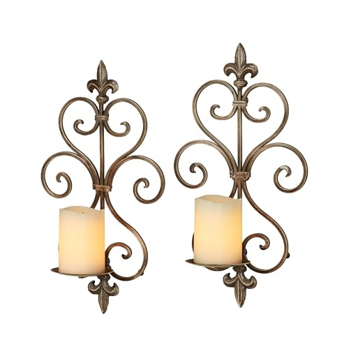 Touch of Class Charles Wall Sconce Pair - Antique Gold