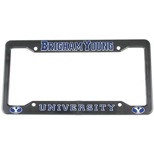 BYU Cougars Plastic License Plate Frame
