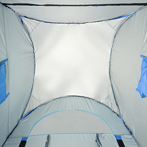 Carpa portátil emergente para ducha, ligera para 1-2 personas, carpa para baño y vestidor, impermeable, con bolsa de transporte, para picnic, playa, senderismo y pesca (Azul) miniatura 3