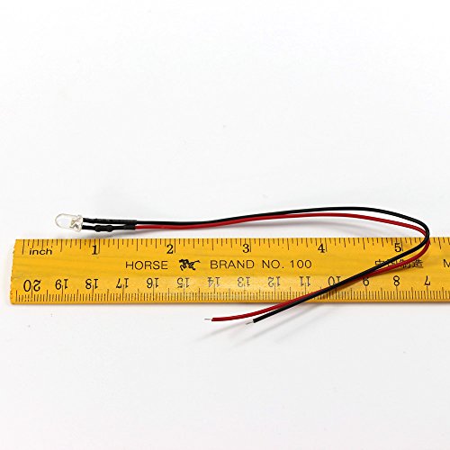 20Pcs Pre Wired 5Mm Warm White Led Lamp Light Set 12V ~ 18V For Train Layout #TOP5