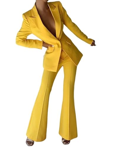 Costume 2 pièces veste de smoking femme tailleur pantalon chic