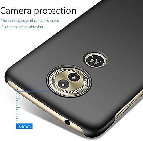 Image of Mobile Back Cover Case for Moto G6 Play (Silicone Case|CameraProtection|Black SC1510)