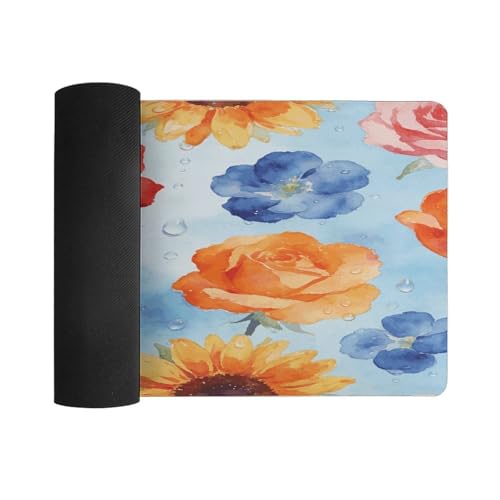 Tapete para escritorio multicolor de goma impermeable grande miniatura 3