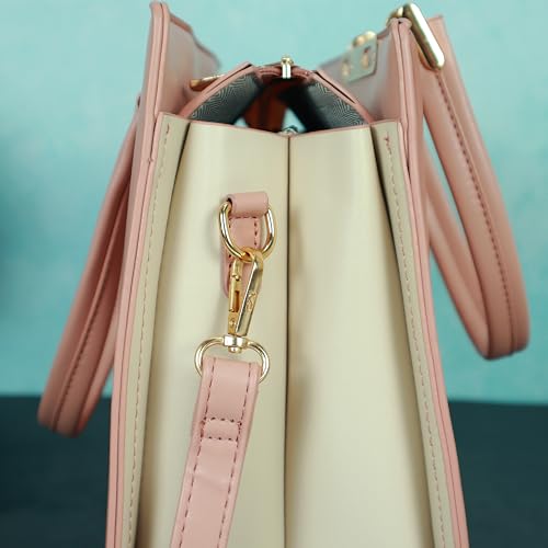 Image of NFI essentials Satchel Bags Ladies Purse Handbag Premium Women Shoulder Travel Bag for Work Gifts for Wife /Mother /Sister Stylish Office College Party Bag