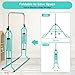 RAVS Gymnastics Bar for Kids with Swing Set Gymnastics Bars for Home 9 Levels Adjustable Height Gymnastics Training Bar Kip Bar Children Junior Monkey Bars Max Load 200LBS
