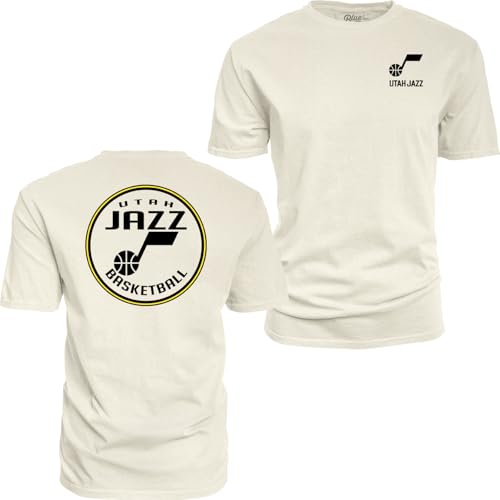 Image of Blue 84 NBA Unisex-Adult NBA Officially Licensed T-Shirt Ringspun Front /Back Ivory