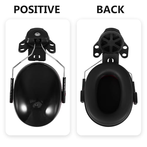 Cache-oreilles de sécurité noir pour casque Yardwe en écume confortable