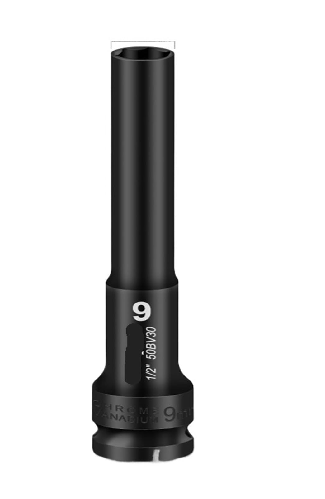 QXYSLHKC 1/2 Drive Wrench Hex Head 8-24mm Adapter Spanner Converter Deep Impact Socket Tire Removal Tools(9MM)