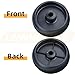 LAWNEAGLE 2 Pack GX10168 Deck Wheels with Bolts Replaces GX10168 Deck Wheels for John Deere GX10168 Gauge Wheel for John Deere 115 D140 D160 D170 L100 L110 L120 L130 LA115 Z425 Z445 Mowers