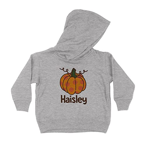 Pumpkin Haisley Kids Hoodie Sweatshirt Toddler 5T Heather Grey