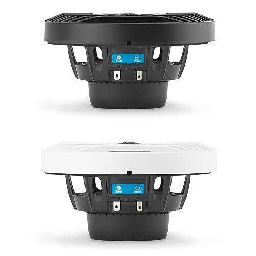 Image of Clarion CMS-651-CWB 6.5-inch Coaxial Marine Speakers 30W RMS Power handling 1 /2-inch (13 mm) Polymer Dome Tweeter Includes White & Black Classic Grilles