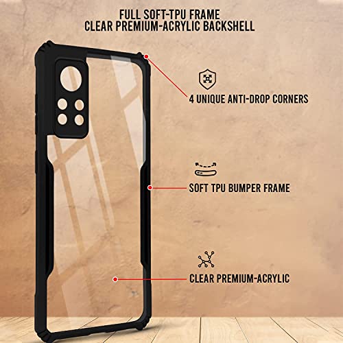 Image of Jkobi Back Cover Case for Infinix Note 12i (2022) (Crystal Glass Back | Camera Protection | Professional Black)