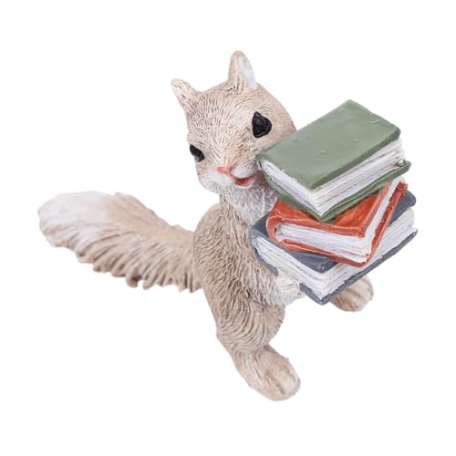 Zerodeko Figurine Écureuil Créative Décoration Écureuil de Jardin Décoration Résine Ornement