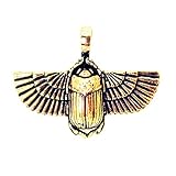 Little Scarab Beetle Pendant Insect Keychain Bronze Charm