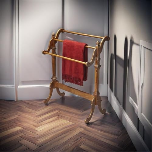 36htraditionalsolidrubberwoodblanketrackhangingshelfhorizontalrailsforhangingquiltscomfortersbedspreadsblanketsinvintageoakfinish Urban Country Home Decor 36 h traditional solid rubberwood blanket rack hanging shelf horizontal rails for hanging quiltscomfortersbedspreadsblankets in vintage oak finish urban country home decor