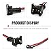 Bawkars 4 PCS Automobile Fuel Injector Connector, Standard Specification Injector Socket with Extended Pigtail Wiring Harness, Injector Pigtail Plug Connector, Universal for Cars (Black)