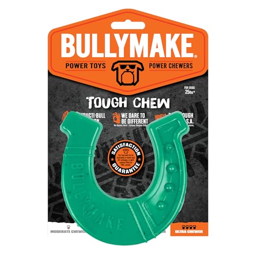 BULLYMAKE Green Tough Chew Horseshoe