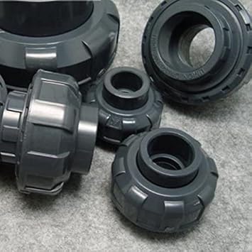 Ubersweet 1Piece/Lot Diffet Type PVC DN15(20mm) Union Connector Plastic Irrigation Water Pipe Fittings Union Joint