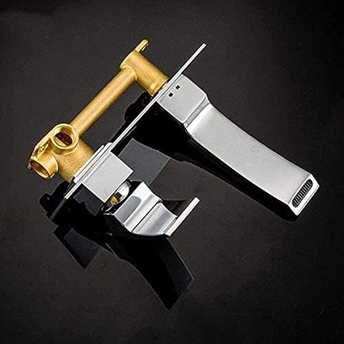 Robinet cascade murale moderne salle de bain mitigeur encastré douche vasque - 5