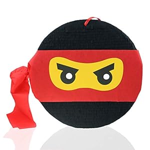 MagicPinatas Ninja Pinata Verjaardag voor jongens, pinjata voor kinderen, Ninjago Piniata gevuld met snoep…