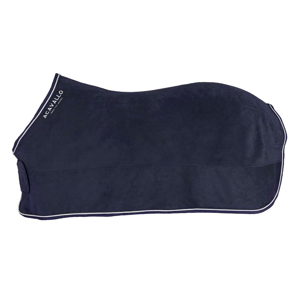 COPERTA IN PILE ACAVALLO (800GR) (145 CM, BLU)