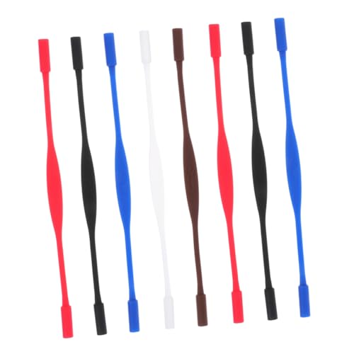 BUTIFULSIC 8pcs Silicone Glasses Strap Sports Sunglasses Eyeglasses Strap Glasses Strap for Glasses Lanyard Strap Glasses Anti-skid Chain Eyewear Retainer Sports Glasses