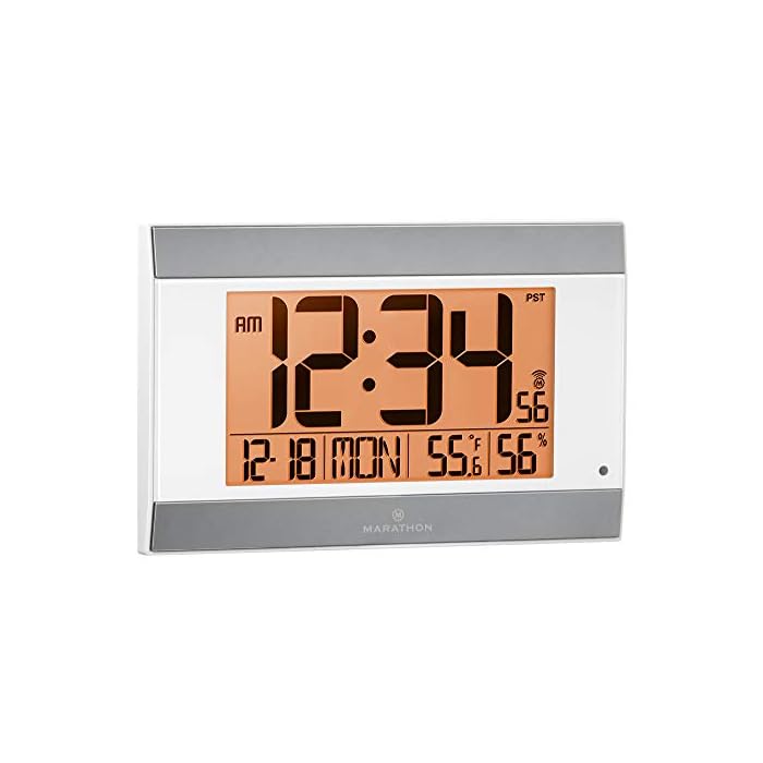 Buy Marathon Large Atomic Wall Clock With Auto Backlight, Calendar