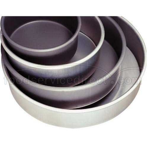 Allied Metal Heavy Weight Aluminum Straight Sided Pizza/Cake Pan, 10 by 3-Inch