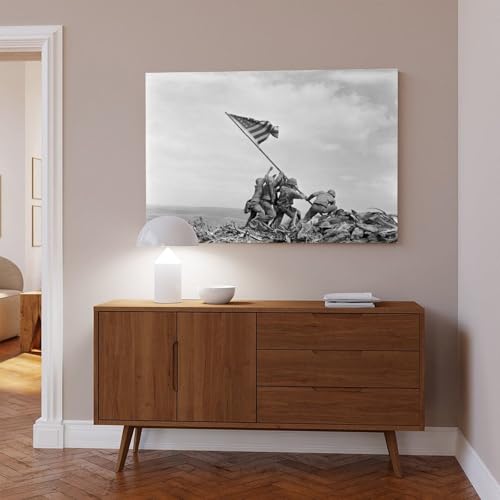 Décoration murale bureau Iwo Jima toile tendue抗UV avec cadre 30x45cm