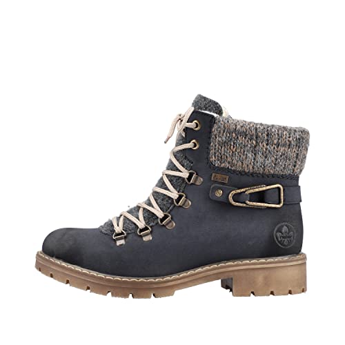 Rieker Damen Y9131-14 Mode Stiefel, blau, 40 EU