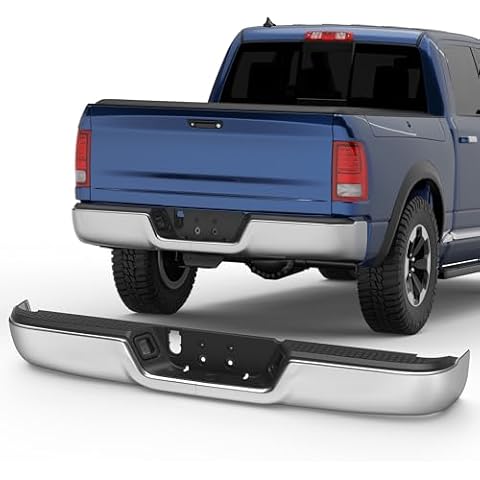 KUIPERAUTO Chrome Rear Bumper for Dodge Ram Cover