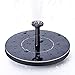 NANGOALA Solar Garden Water Fountain Pump, Free Standing Solar Powered Pond Pool Fountain Pump Kit, 1.5W Outdoor Submersible Floating Solar Bird Bath Fountain Pump for Garden, Patio & Lawn
